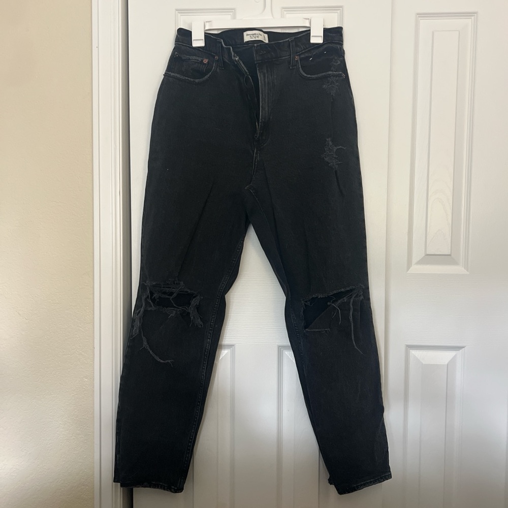 Abercrombie & Fitch High Rise Black Jeans